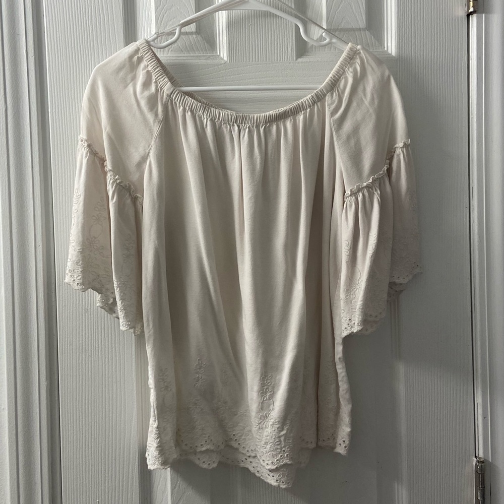 Off-Shoulder LOFT Blouse